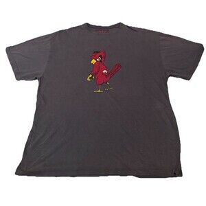 Red Jacket St Louis Cardinals Vintage T-Shirt size XXL Angry Bird